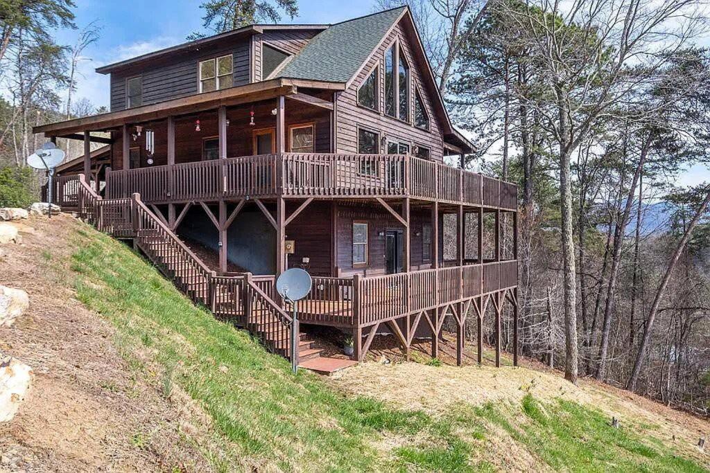 Mistletoe Cabin- Private Cabin W Views, Hottub, Pet Friendly Murphy Exterior photo